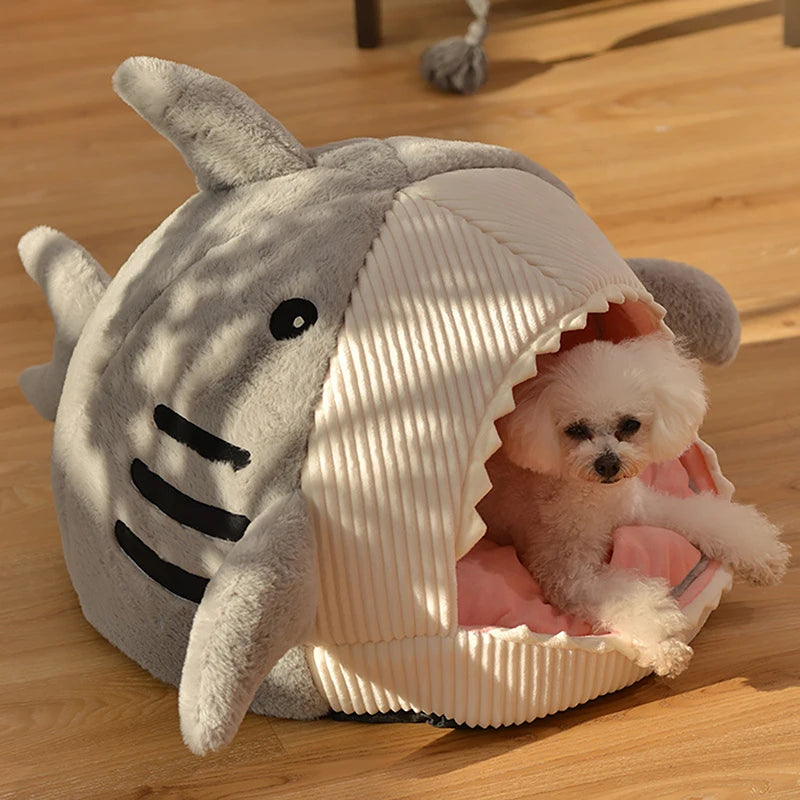 Cozy Shark Pet Cave S/M/L