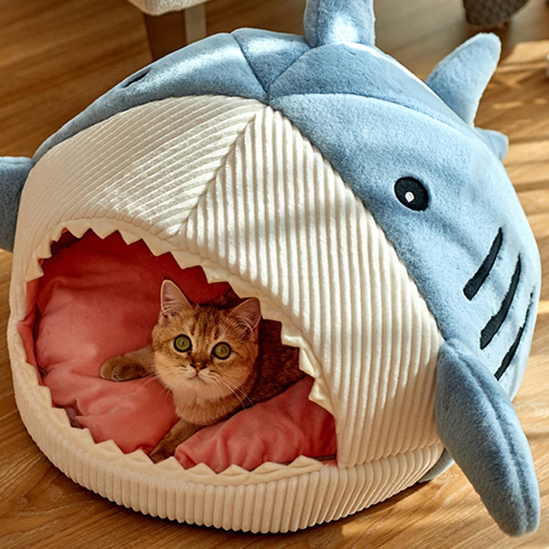 Cozy Shark Pet Cave S/M/L