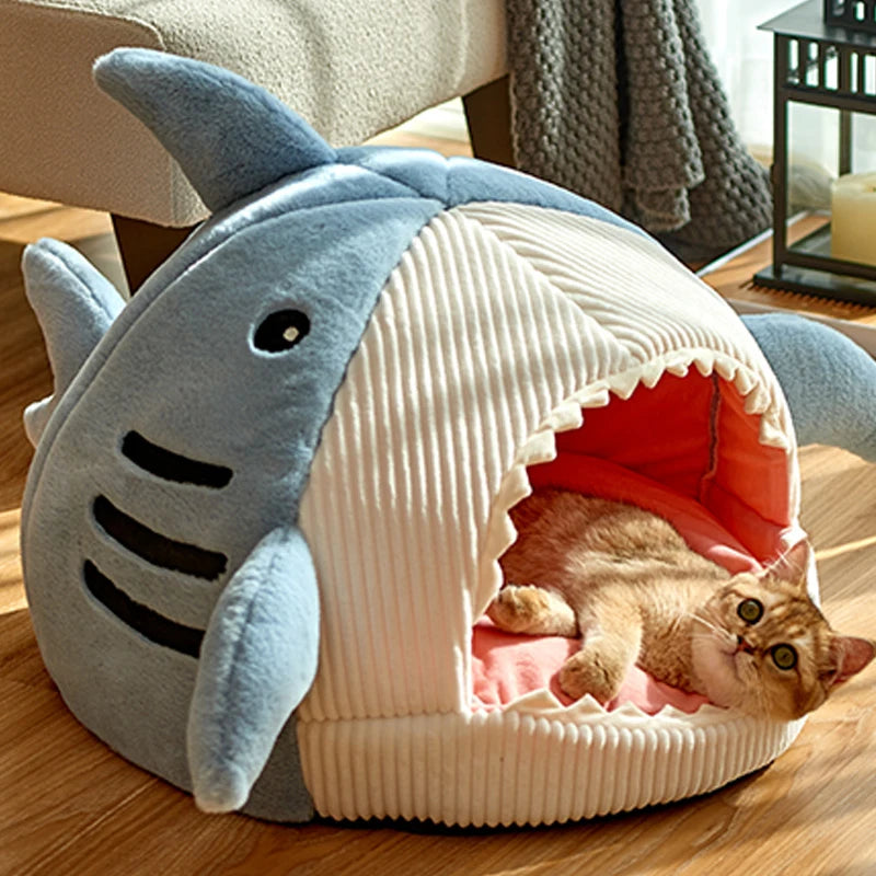 Cozy Shark Pet Cave S/M/L