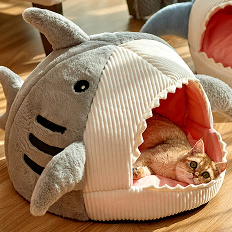 Cozy Shark Pet Cave S/M/L
