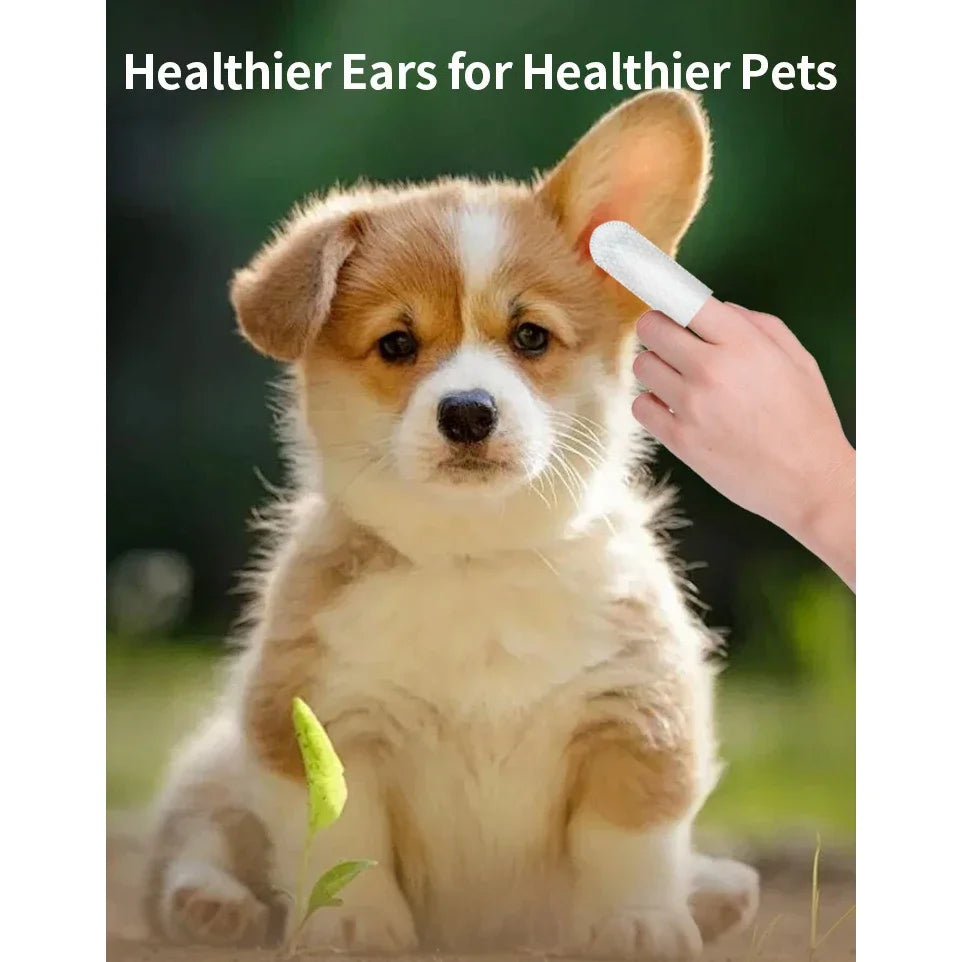 Pet Ear Care Finger Wipes