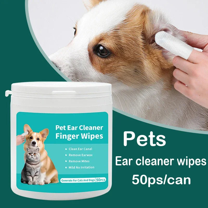 Pet Ear Care Finger Wipes
